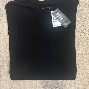 π Buckle Black V-Neck cotton Tee π₯